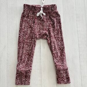 Childhoods Clothing RIB KNIT PANT - HOLIDAY BLOOM Size 12-18 months EUC